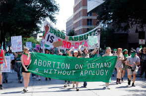 Παράσταση διαμαρτυρίας στο Τέξας για το δικαίωμα των γυναικών στην άμβλωση