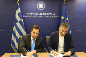 Νότης Μηταράκης και Κώστας Μπακογιάννης