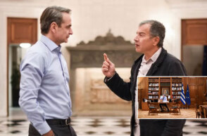 Κυριάκος Μητσοτάκης και Σταύρος Θεοδωράκης στην εκπομπή «Πρωταγωνιστές»