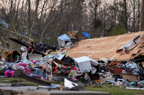 Διαλυμένο σπίτι στον Μισισίπι μετά τον ανεμοστρόβιλο