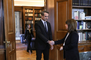 Κατερίνα Σακελλαροπούλου και Κυριάκος Μητσοτάκης