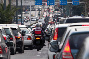 Μποτιλιάρισμα στους δρόμους της Αθήνας