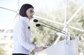 Η Ειρήνη Αγαπηδάκη  είναι η επικεφαλής του ψηφοδελτίου Επικρατείας της ΝΔ