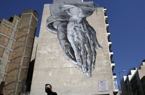 Στιγμιότυπο από την πανδημία του κορωνοϊού στην Αθήνα