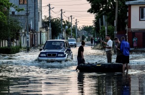 Ουκρανία - Φράγμα Καχόβκα: Σχεδόν 600 τ.χλμ της Χερσώνας βρίσκονται κάτω από το νερό