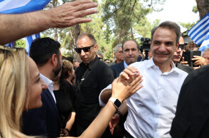 Ο Κυριάκος Μητσοτάκης στη Β' Θεσσαλονίκης