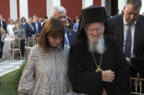 Η Κατερίνα Σακελλαροπούλου και ο Πατριάρχης Βαρθολομαίος