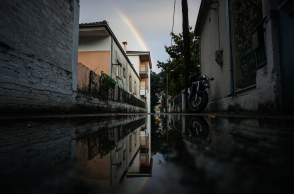 Ουράνιο τόξο μετά τη βροχή