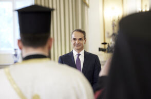 Ο Κυριάκος Μητσοτάκης κατά την ορκωμοσία του