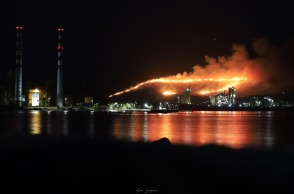 Φωτιά στο Αλιβέρι της Εύβοιας
