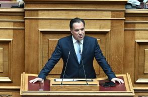 Ο Άδωνις Γεωργιάδης στη Βουλή