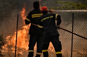 Φωτιά στη Βοιωτία: Ανθρώπινο τοίχος να μην περάσει στην Πάρνηθα