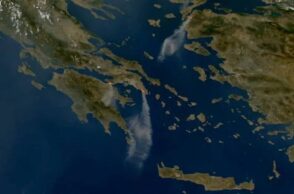 Timelapse με τις φωτιές στην Ελλάδα