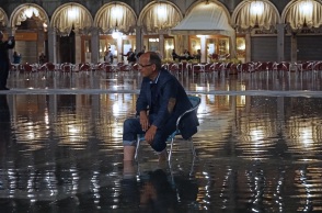 Βενετία: Πλημμύρισε η πλατεία του Αγίου Μάρκου