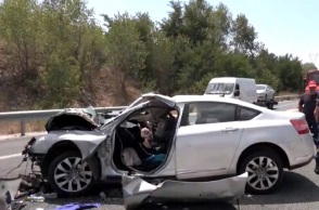 Το αυτοκίνητο στο οποίο επέβαινε η άτυχη τετραμελής οικογένεια