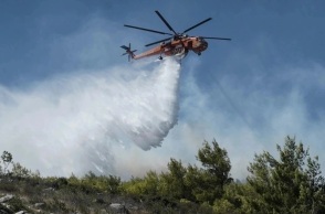 Φωτιά τώρα στo Δίστομο Βοιωτίας