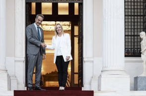 Κυριάκος Μητσοτάκης και Τζόρτζια Μελόνι