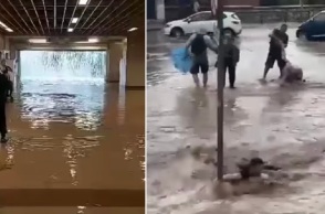 Κακοκαιρία Daniel: Πολίτες παρασύρονται από ορμητικά νερά