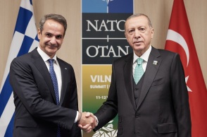 Συνάντηση Μητσοτάκη - Ερντογάν