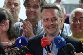 Κάλεσμα ενότητας εν όψει β' γύρου στον Δήμο Αθηναίων από τον Χάρη Δούκα ©ΓΙΩΡΓΟΣ ΚΟΝΤΑΡΙΝΗΣ/EUROKINISSI