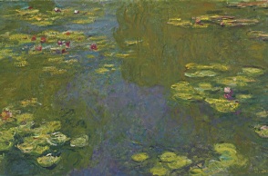 Ο πίνακας «Λίμνη με νούφαρα» του Κλοντ Μονέ