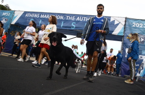 Στιγμιότυπο από το αγώνα των 5 χλμ στο πλαίσιο του 40ου Αυθεντικού Μαραθωνίου Αθήνας