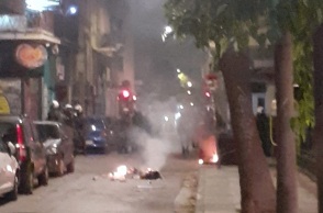 Ένταση στα Εξάρχεια το βράδυ του Σαββάτου