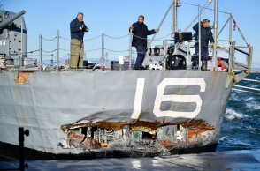 Ζημιές από την κακοκαιρία στο αντιτορπιλικό «Βέλος»