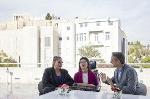 Ο Κυριάκος Μητσοτάκης συναντήθηκε με ωφελούμενη του Προσωπικού Βοηθού