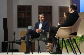 Ο Κυριάκος Μητσοτάκης σε εκδήλωση της Google