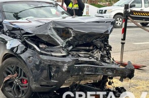 Ένας νεκρός μετά από σφοδρή σύγκρουση δύο ΙΧ στο Ηράκλειο Κρήτης