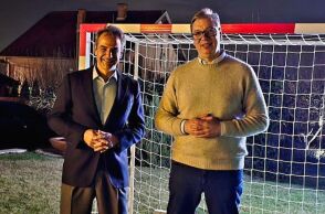 Σερβία: Θερμή υποδοχή Βόυτσιτς στον Κυριάκο Μητσοτάκη 