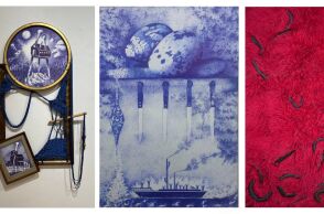 Γιώργος Τσακίρης: Τέχνη με φλοκάτες από το Πάικο και ρέγγες από τη Λήμνο