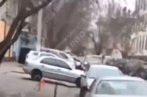 Στιγμιότυπο από την έκρηξη στην Οδησσό 