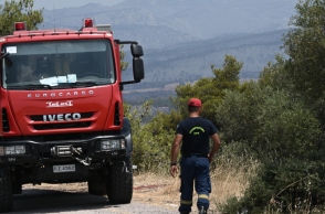 Πυρκαγιά σε δασική έκταση στην Κατερίνη