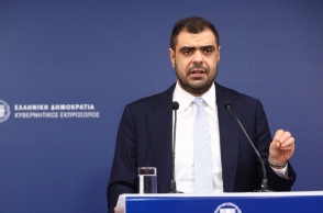 Ο Κυβερνητικός Εκπρόσωπος Παύλος Μαρινάκης μιλάει σε συνέντευξη τύπου