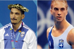 Πύρρος Δήμας και Δημήτρης Μελισσανίδης με τα «γαλανόλευκα» 