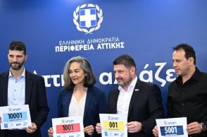 Ο Περιφερειάρχης Αττικής κατά την εγγραφή του στον Αυθεντικό Μαραθώνιο της Αθήνας 