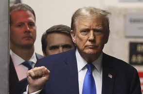 Ο πρώην πρόεδρος των ΗΠΑ, Ντόναλντ Τραμπ στην πολύκροτη δίκη