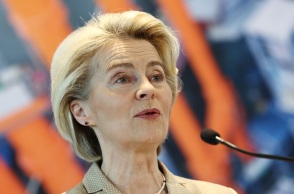 Η πρόεδρος της Κομισιόν, Ούρσουλα φον ντερ Λάιεν 