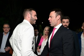 Ο Νίκος Παππάς με τον πρόεδρο του ΣΥΡΙΖΑ, Στέφανο Κασσελάκη