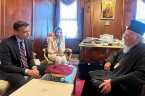 Ο Χάρης Δούκας και ο Οικουμενικός Πατριάρχςη Βαρθολομαίος