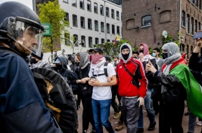 διαδηλωτες, αστυνομικος