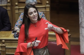 Η υπουργός Εργασίας, Δόμνα Μιχαηλίδου 