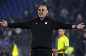 Ο Μαουρίτσιο Σάρι στη θητεία του στη Λάτσιο