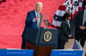 Ο Τζο Μπάιντεν σε προεκλογικη ομιλία