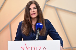 Η εκπρόσωπος Τύπου του ΣΥΡΙΖΑ Βούλα Κεχαγιά 
