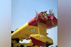 Φωτιά στη Ναυπακτία: Φωτογραφία ντοκουμέντο από το κατεστραμμένο φτερό του canadair 