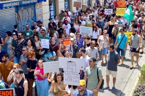 ισπανοι διαδηλωτες