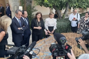 Στο Προεδρικό Μέγαρο της Κύπρου ο Κυριάκος Μητσοτάκης